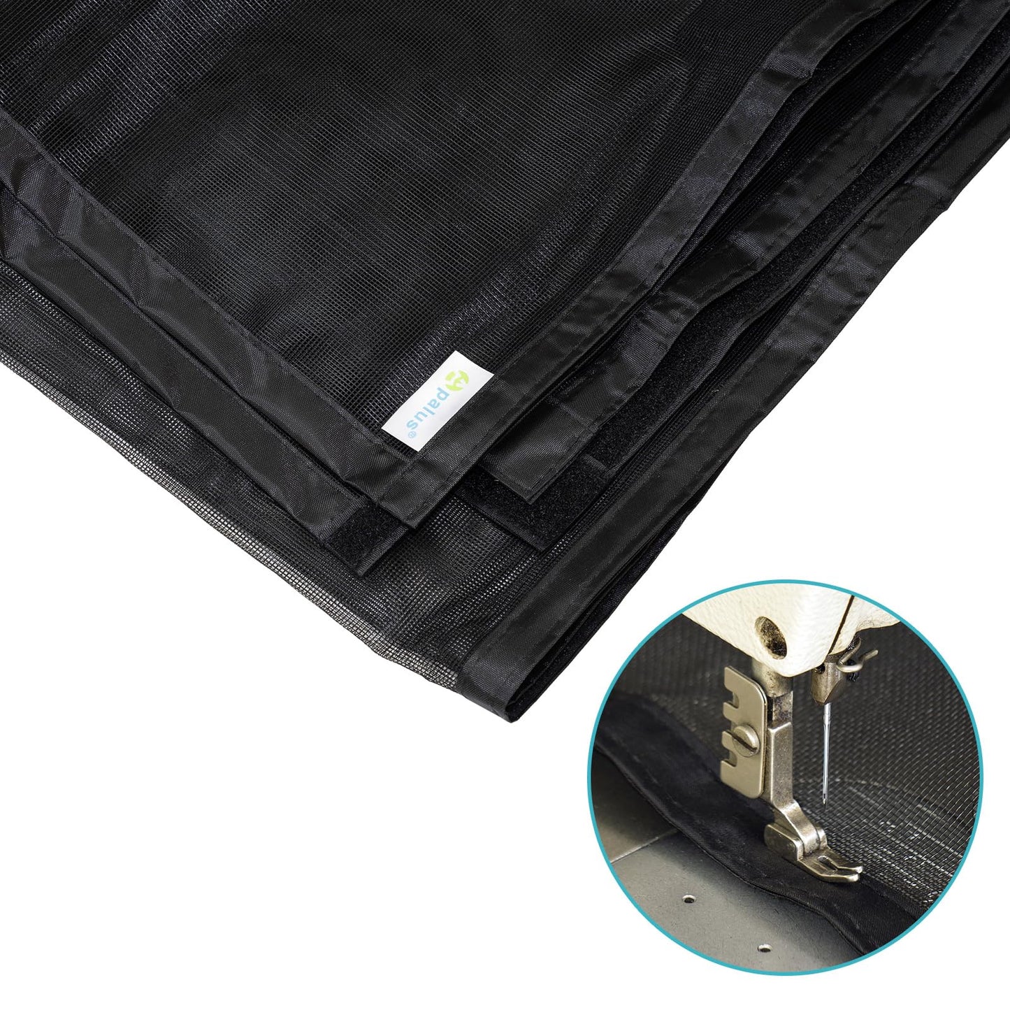 👉 Fliegengitter Tür mit Magnet, Insektenschutz für Balkontür 90x210 cm, Lichtdurchlässig, Reißfest & Wetterfest, Starke Magnete, 3.8 cm Klettband, Nicht Kürzbar