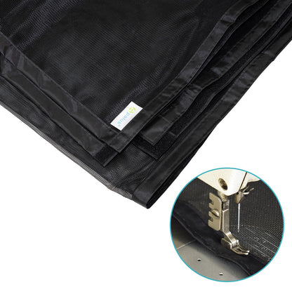 👉 Fliegengitter Tür mit Magnet, Insektenschutz für Balkontür 90x210 cm, Lichtdurchlässig, Reißfest & Wetterfest, Starke Magnete, 3.8 cm Klettband, Nicht Kürzbar